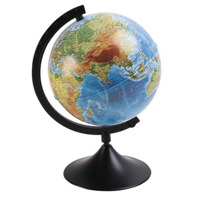 Глобус земли Физический 210мм Классик арт 007