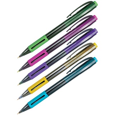 Ручка автомат синяя Berlingo SI-400 Color 0,7мм CBm_70500 (30шт/уп)