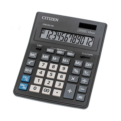 Калькулятор Citizen 12-разр Business 155*205*35мм CDB1201-BK