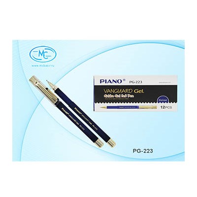 Ручка гелевая синяя Piano Vanguard 0,5мм PG-223/син