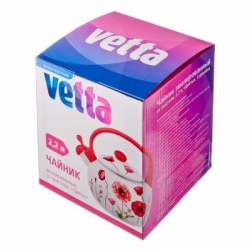 Чайник эмалир 2,2л со свистком Vetta Цветы 894-406