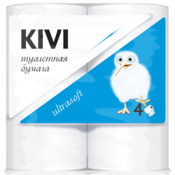 Туалетная бумага KIVI (Киви) 2сл 4шт 15м