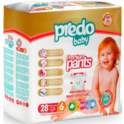 Подгузники трусики Predo Baby 28шт №6 (15+кг)
