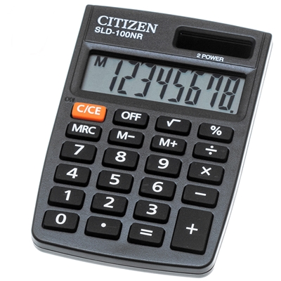 Калькулятор Citizen 8-разр 58*88*10мм SLD-100NR