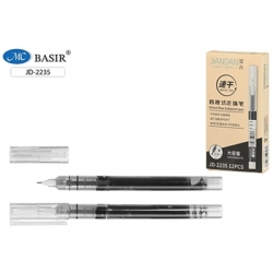 Ручка-роллер черная Basir 0,5мм JD-2235/черн