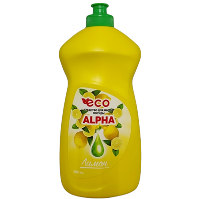 Жидкость для посуды Alpha Эко Лимон 500мл