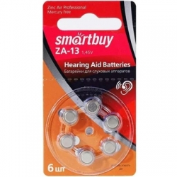 Батарейка для слуховых аппаратов Smartbuy A13-6B, цена за 1шт