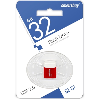 Флешка USB накопитель Smartbuy 32GB LARA Red