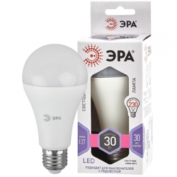 Лампа светод ЭРА LED A65-30W-860-E27 ЭРА (груша, 30Вт, холодный, E27)