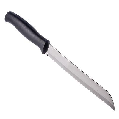 Нож кухонный 18см Трамонтино Athus для хлеба черный 23082/007