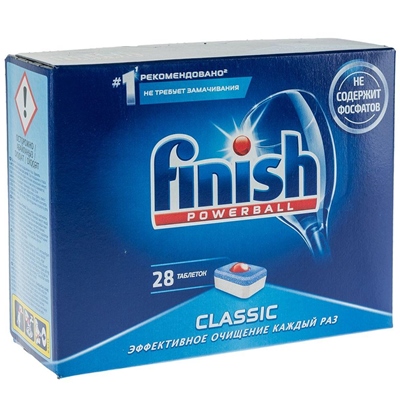 Таблетки для посудомоечных машин Finish classic 28шт Финиш