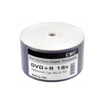 Диски DVD-R 4,7 GB 16x Bulk/50 Full Ink Print (CMC) цена за 1шт