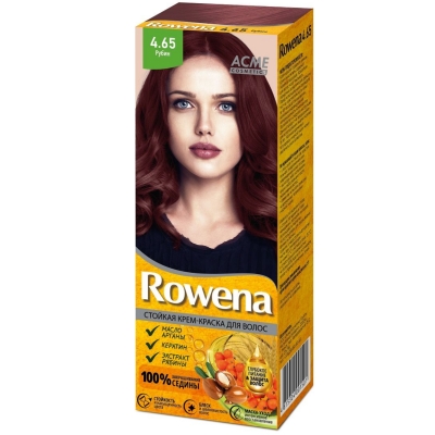 Краска-крем для волос стойкая Rowena № 4.65 Рубин