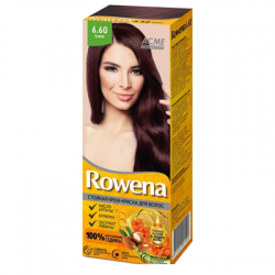 Краска-крем для волос стойкая Rowena № 6.60 Гранат