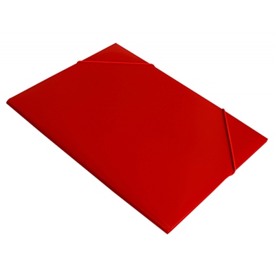 Папка на резинках KWELT А4 красная 15мм 0,5мм КР-000329