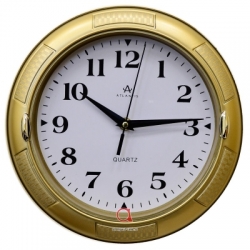 Часы настенные Atlantis круглые TLD-6356 gold