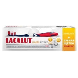 Паста зуб Lacalut (Лакалут) 75мл Мультиэффект + щетка