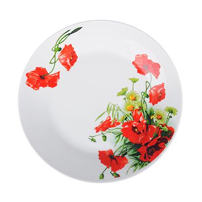 Тарелка десертная фарфор Красный мак 19см 821-014