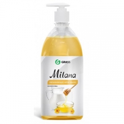 Мыло-крем жидкое Milana 1000мл Молоко и мед GRASS