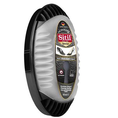 Губка для обуви Sitil Special с дозатором 10мл черная